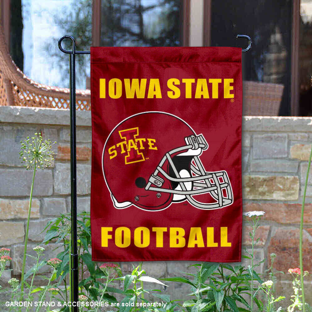 Iowa State Cyclones Football Helmet Garden Flag And Yard Banner