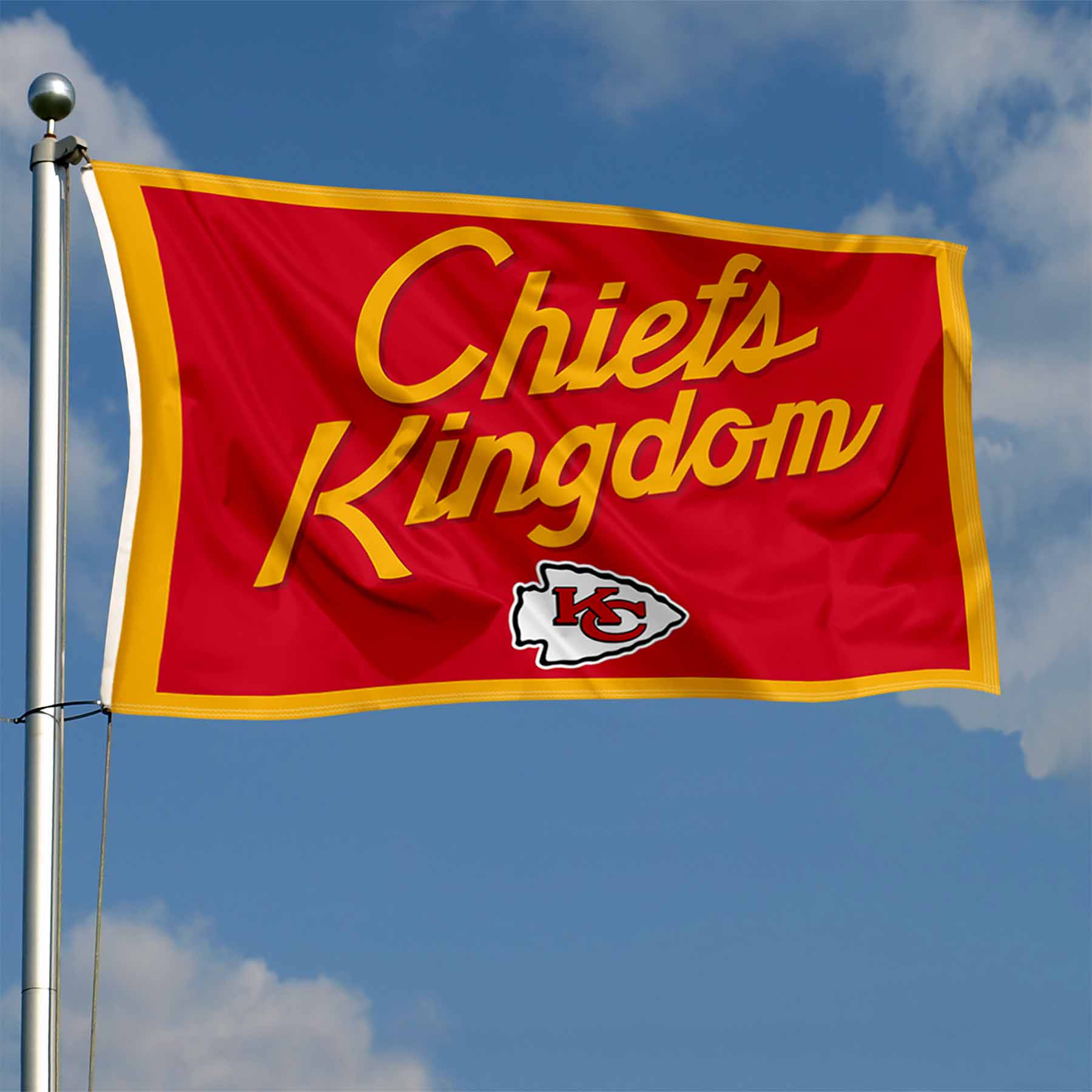 Officially Licensed NFL Kansas City Chiefs Personalized Banner Flag