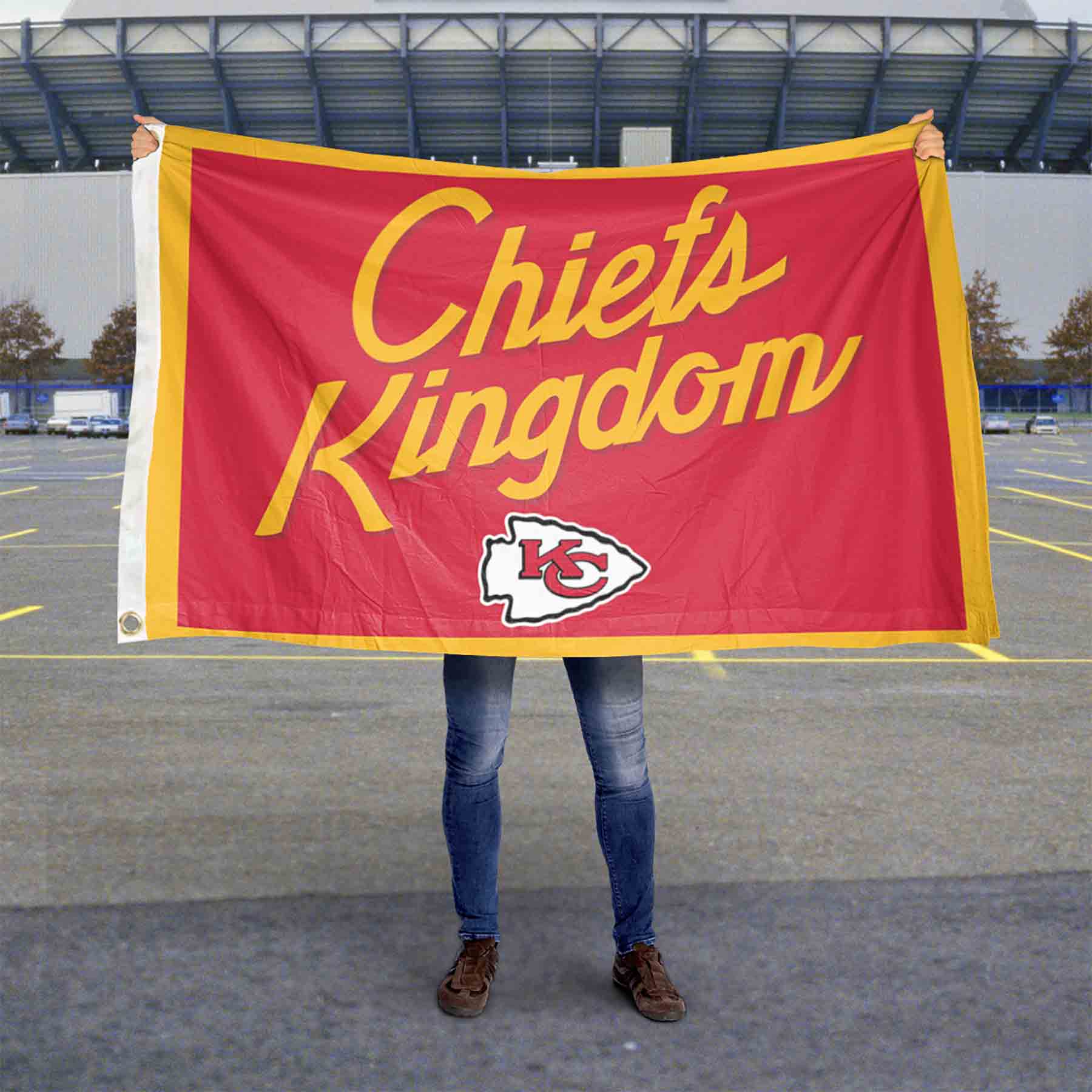 WinCraft Kansas City Chiefs Chiefs Kingdom Pennant Banner Flag