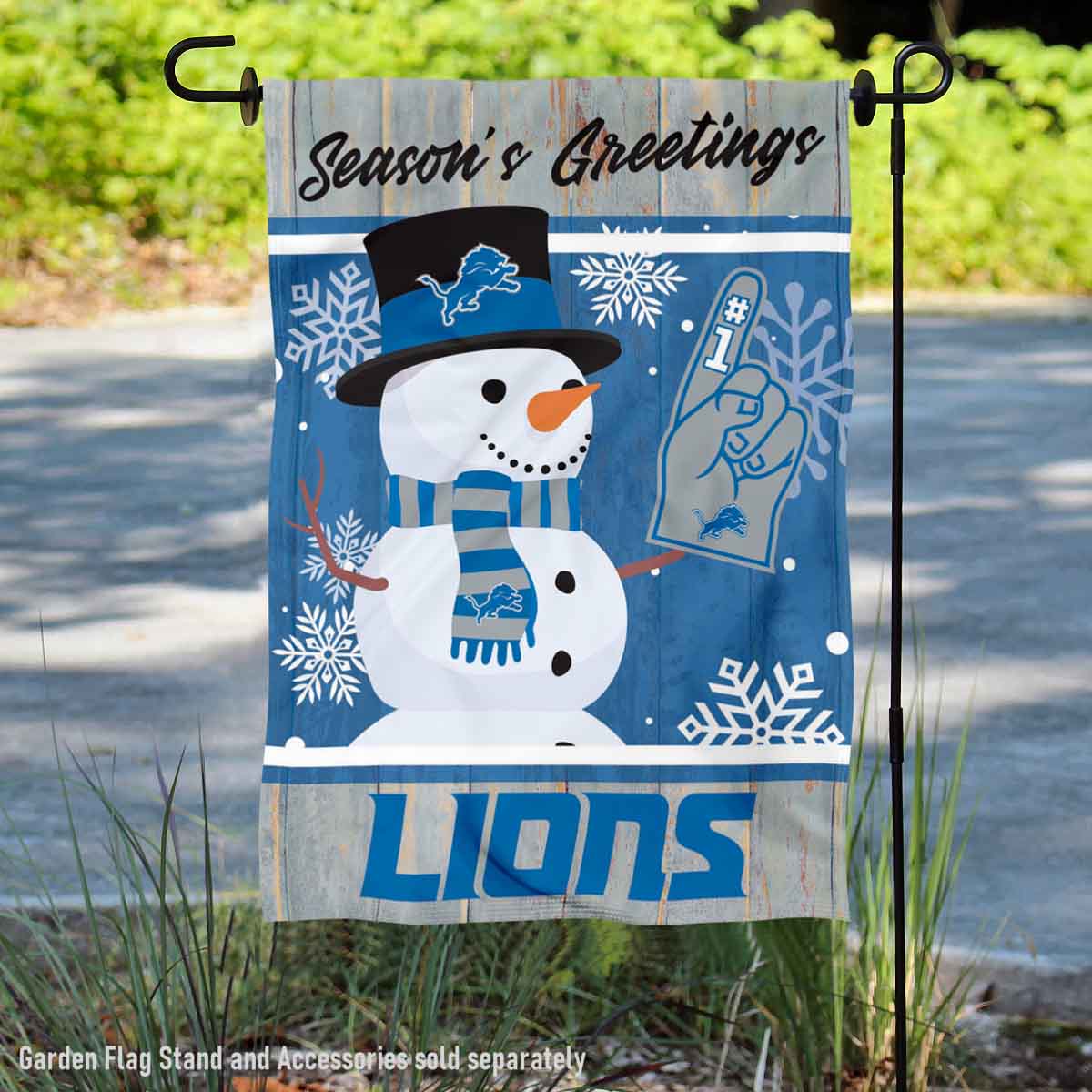 Detroit Lions Garden Flag and Yard Banner