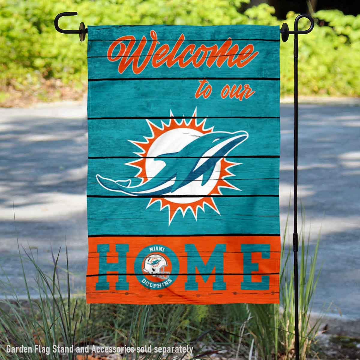 Miami Dolphins Large Logo Double Sided Garden Banner Flag