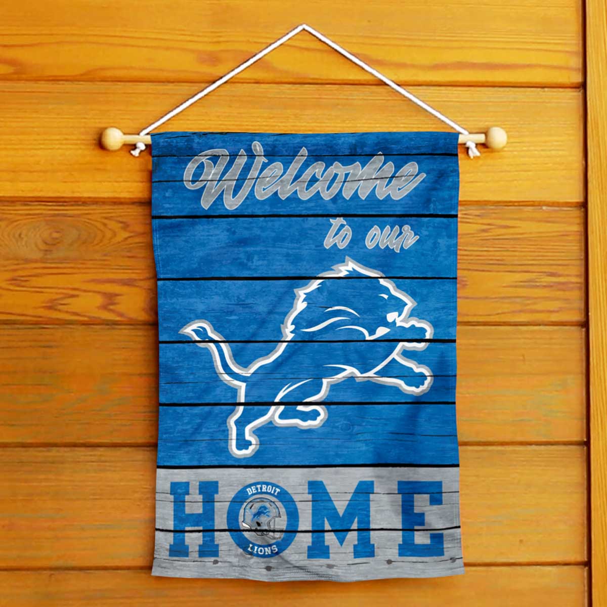 Fan Creations Detroit Lions Welcome 3 Plank Decor