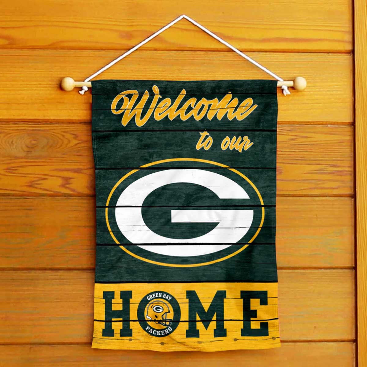 Fan Creations Green Bay Packers Welcome 3 Plank Decor