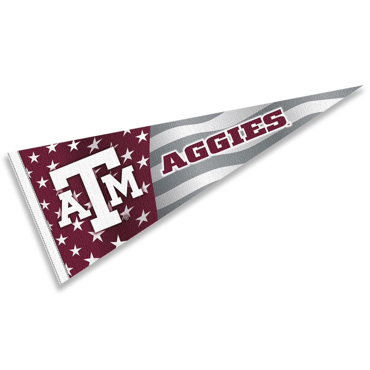 Texas A&M Aggies Nation USA Stars and Stripes Pennant Full Size Pennant ...