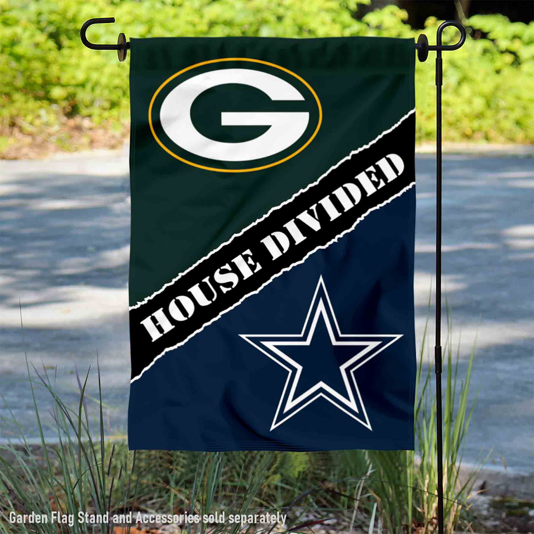 Flag Stand Dallas Cowboys, NFL, Football, Garden flag, Garden flag stand,  gift, sports, yard decor, yard art