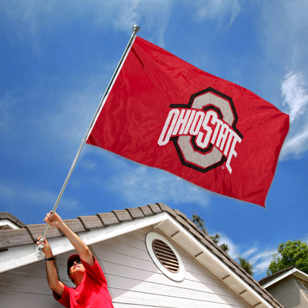 OSU Buckeyes Banner Flag Ohio State Double Sided 646144102202 | eBay