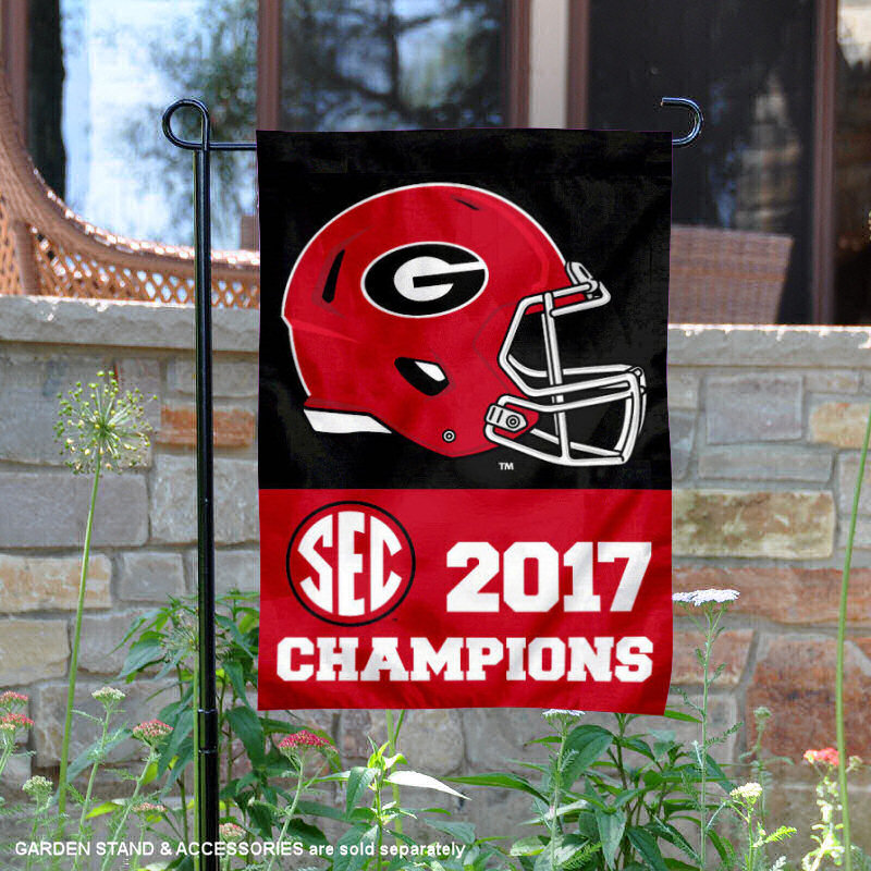 UGA Bulldogs 2017 SEC Football Champions Garden Flag and Yard Banner | eBay